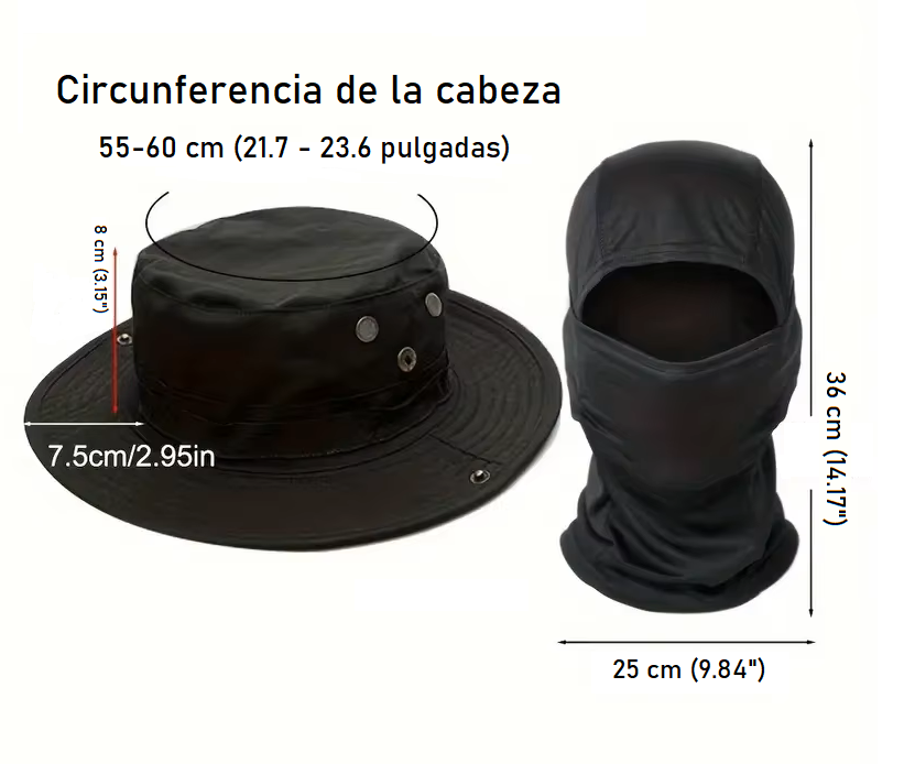 Sombrero Táctico Con Pasa Montañas