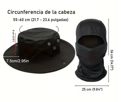 Sombrero Táctico Con Pasa Montañas